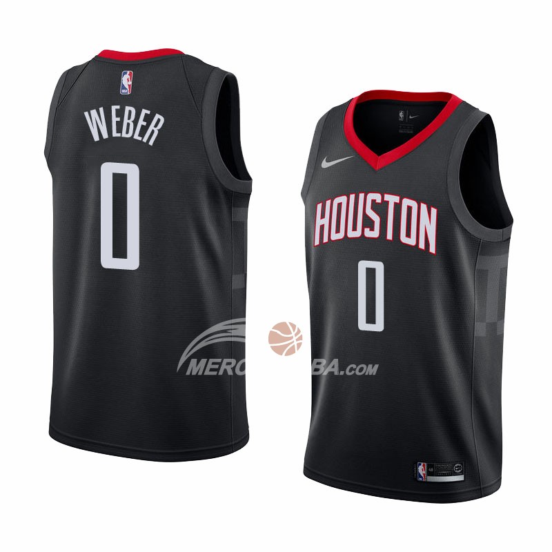 Maglia Houston Rockets Briante Weber Statement 2018 Nero